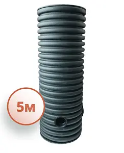 Дренажный колодец d500 h5000 с черной крышкой (отводы 160 мм) 0